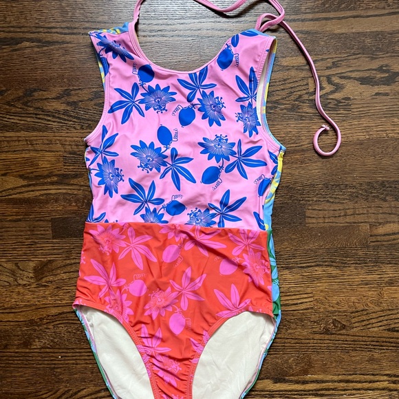 Lime Ricki x Lars Passionfruit High-Neck One Piece - Picture 4 of 6